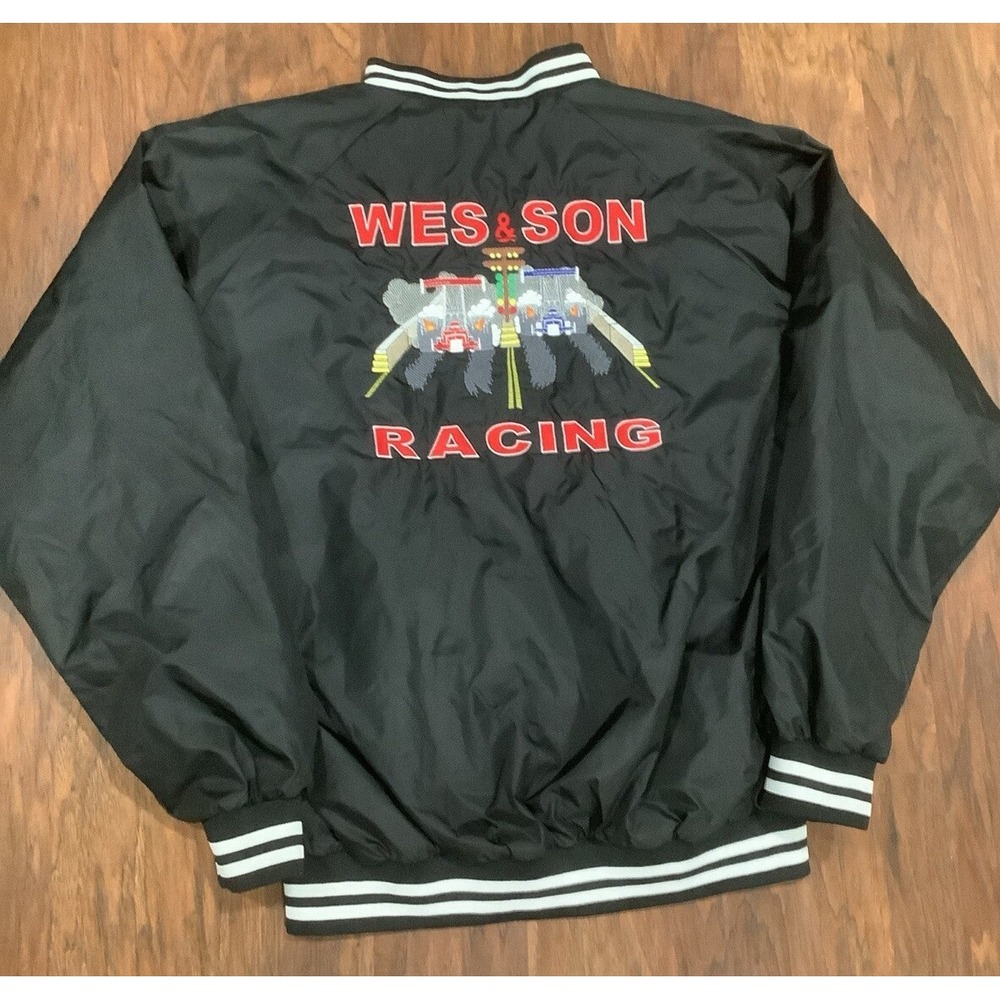 Vintage 80s Cardinal Brand Satin Bomber Style Jacket Anything Men's XL